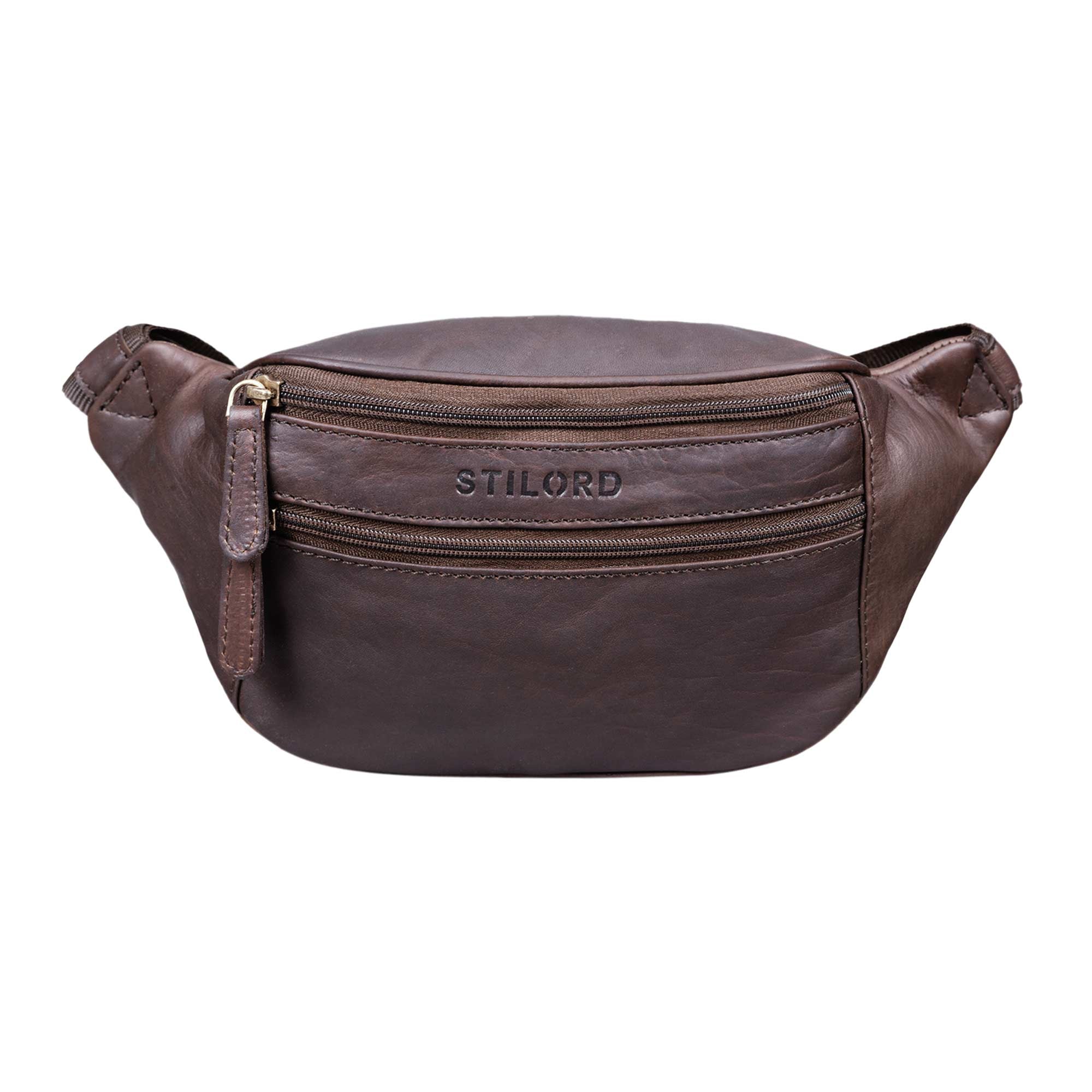 Tablettasche für 7 Zoll Bauchgurt Leder braun