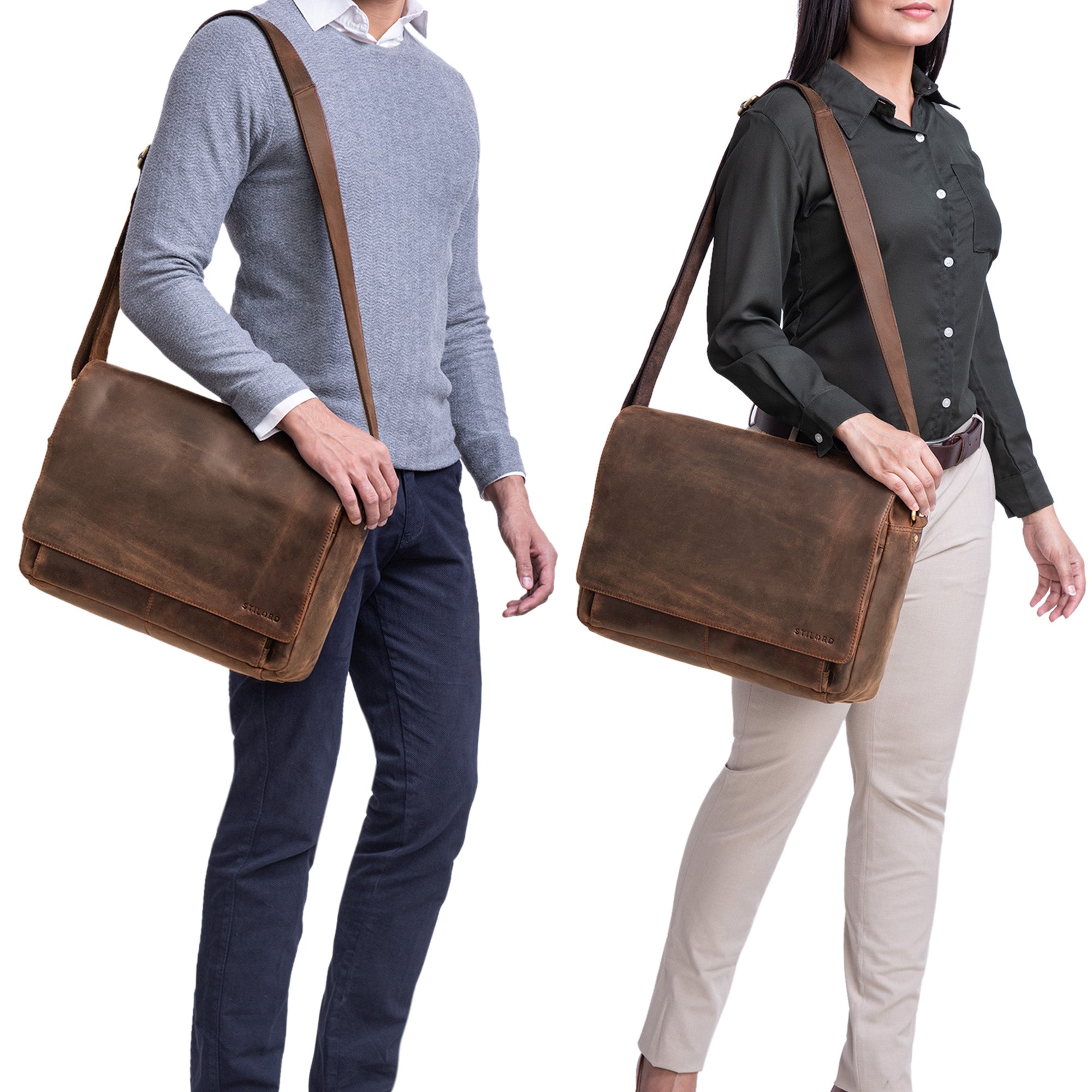 Unisex Crossover Tasche Leder