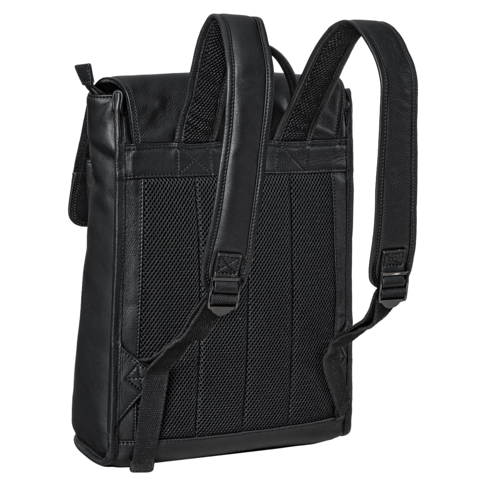 Rucksack Elegant echtes Leder schwarz