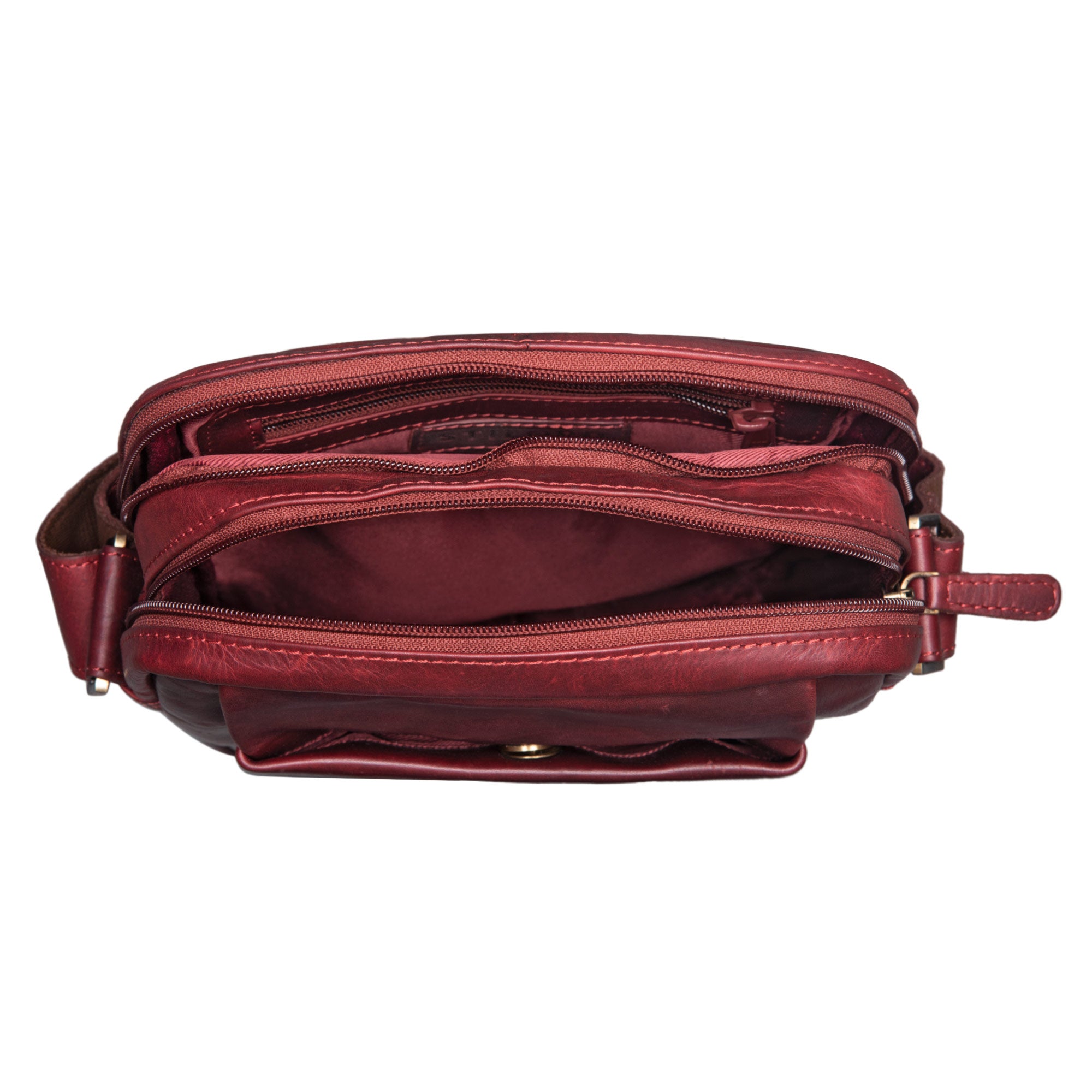 Vintage Cross Body Bag Leder klein