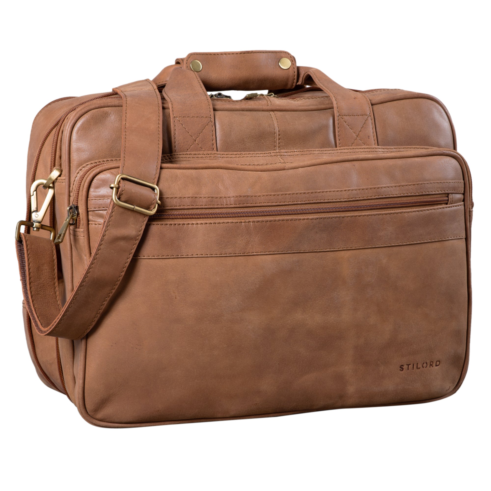 Vintage Businesstasche Leder braun