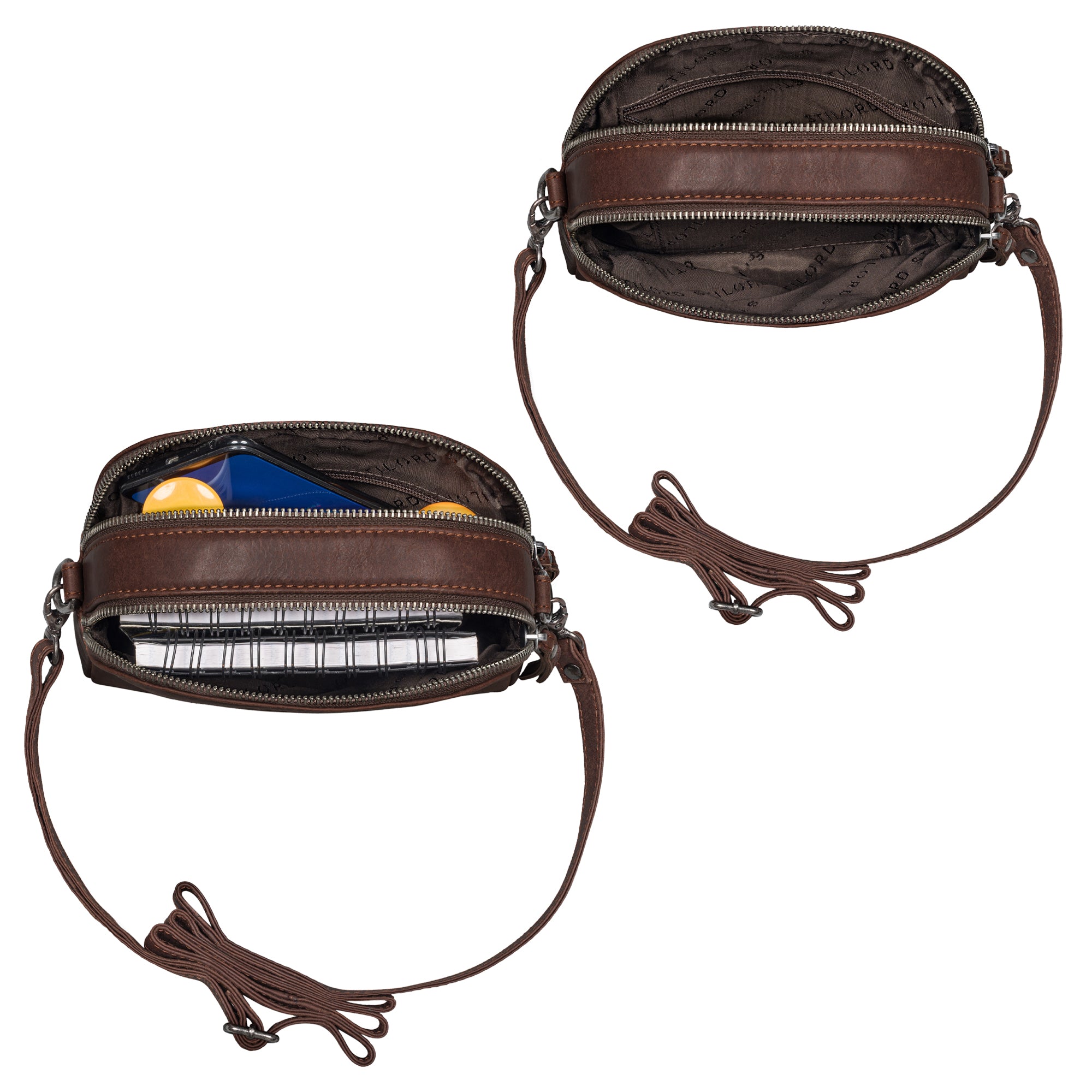 Kleine Schultertasche Braun Damen
