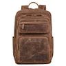 “Astoria” Laptop Backpack Leather 17 inch Anti Theft Backpack Male Female