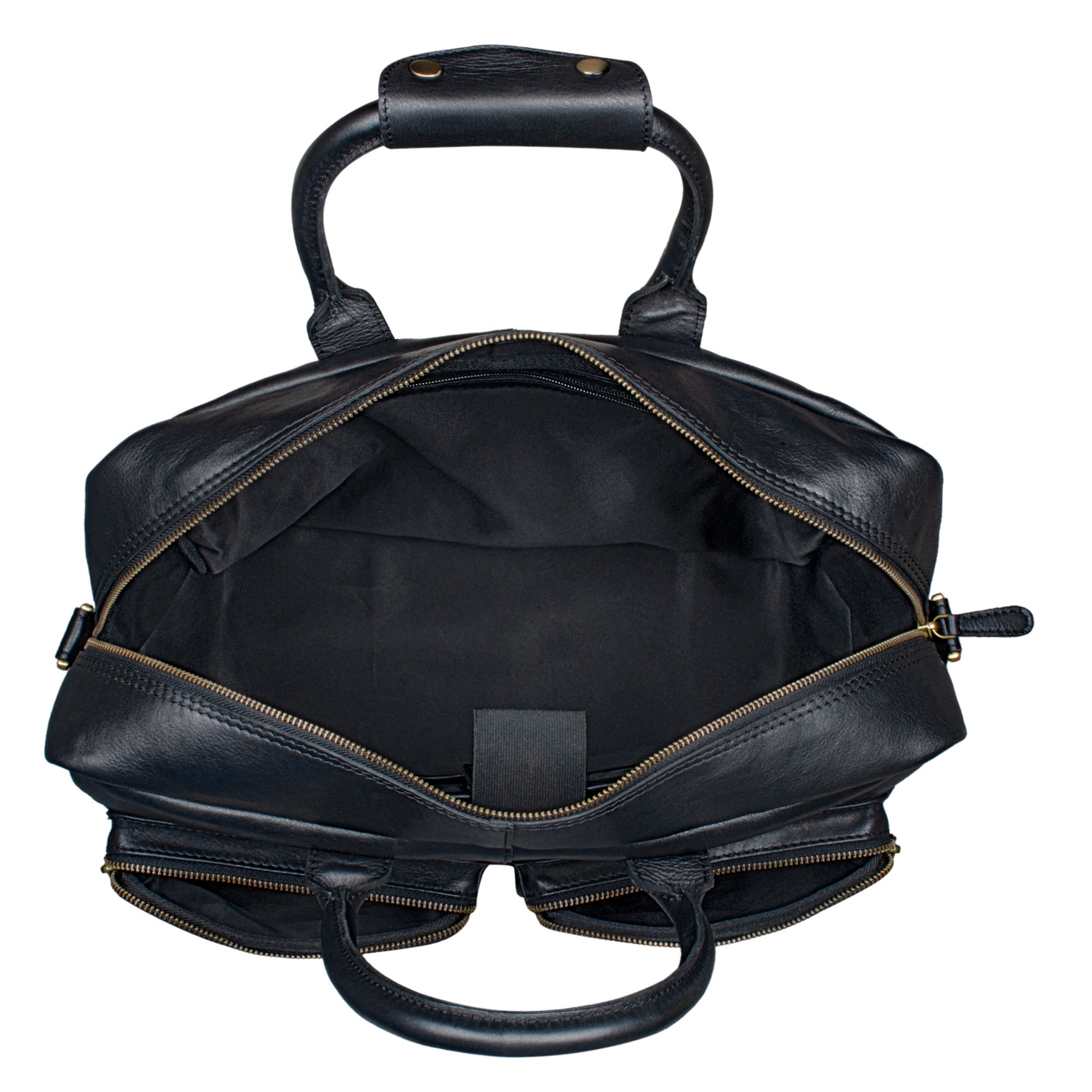 Schwarz Leder Umhängetasche Vintage