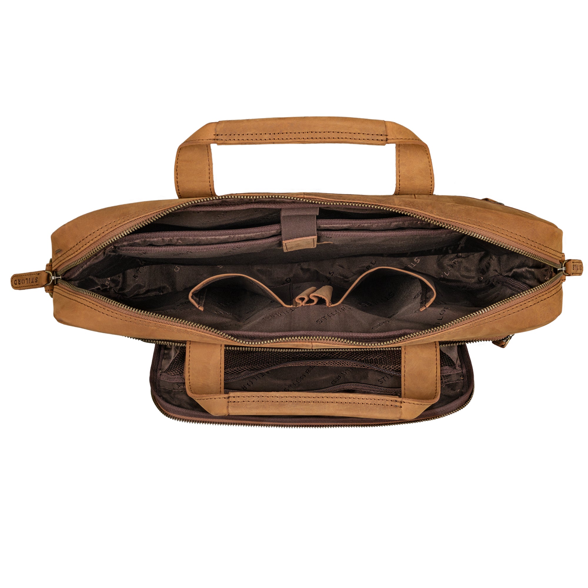 XL Aktentasche Herren Leder braun