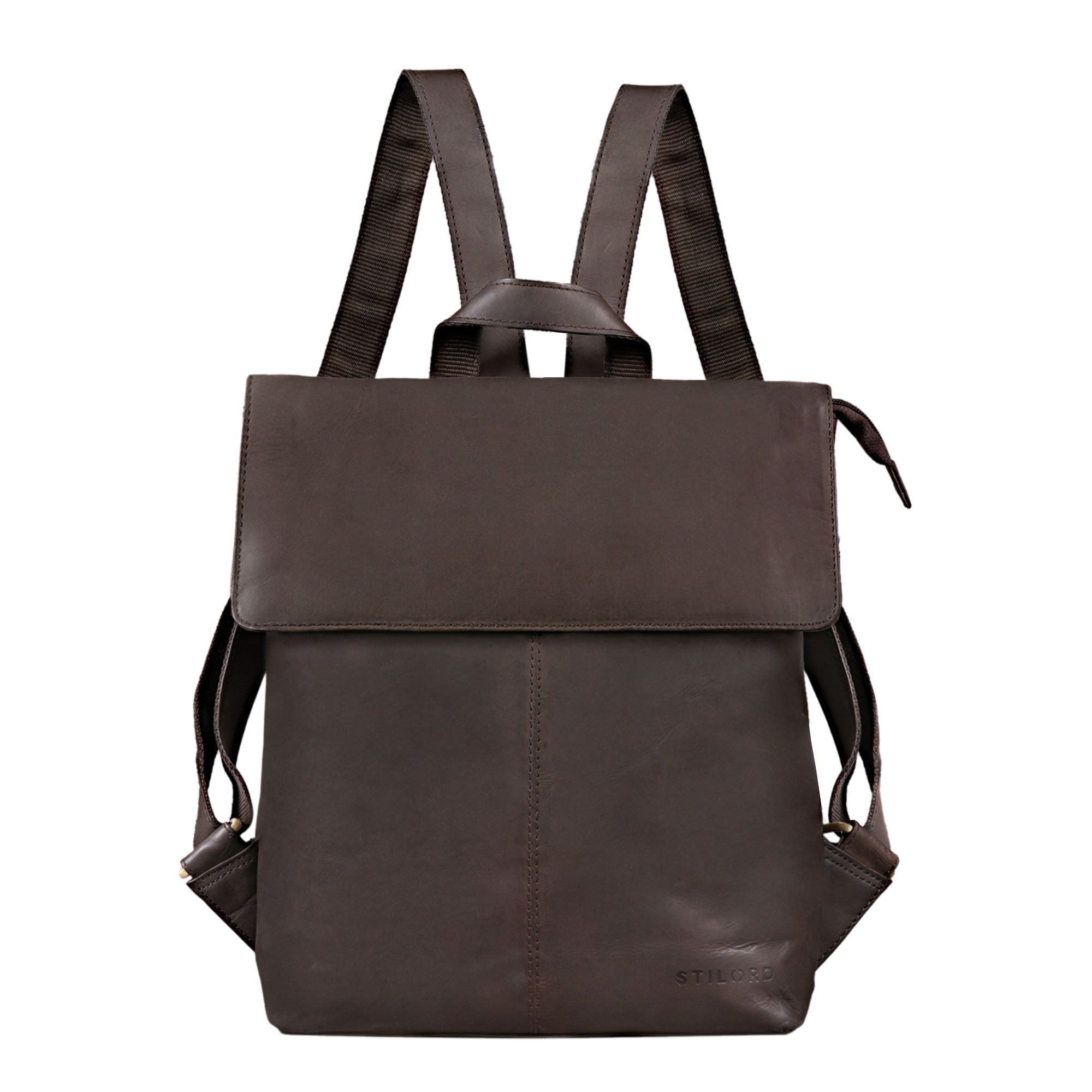 Großer Leder Rucksack braun