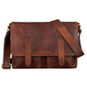 "Russell" Leather Messenger Laptop Bag