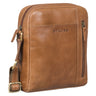 "Memphis" Small Leather Shoulder Bag for Men for 8 Inch Tablet