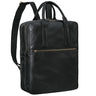 Leder Business Rucksack schwarz