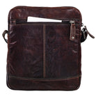 Herren Umhängetasche Leder dunkel braun