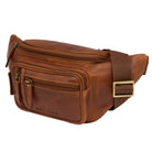 Bachtasche Herren Leder Braun groß mit verstellbarem Gurt
