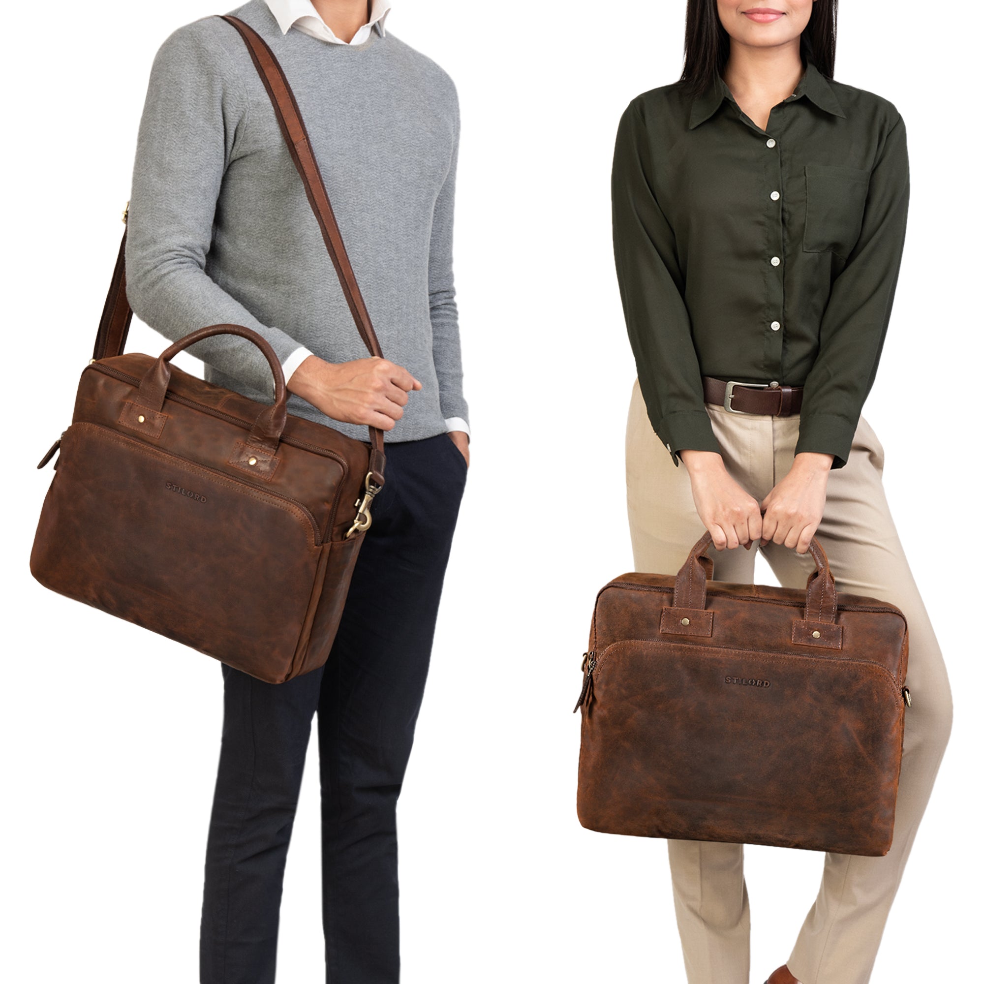 Laptoptasche aus hochwertigem Leder 