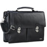 Schwarze Leder Aktentasche Business Herren