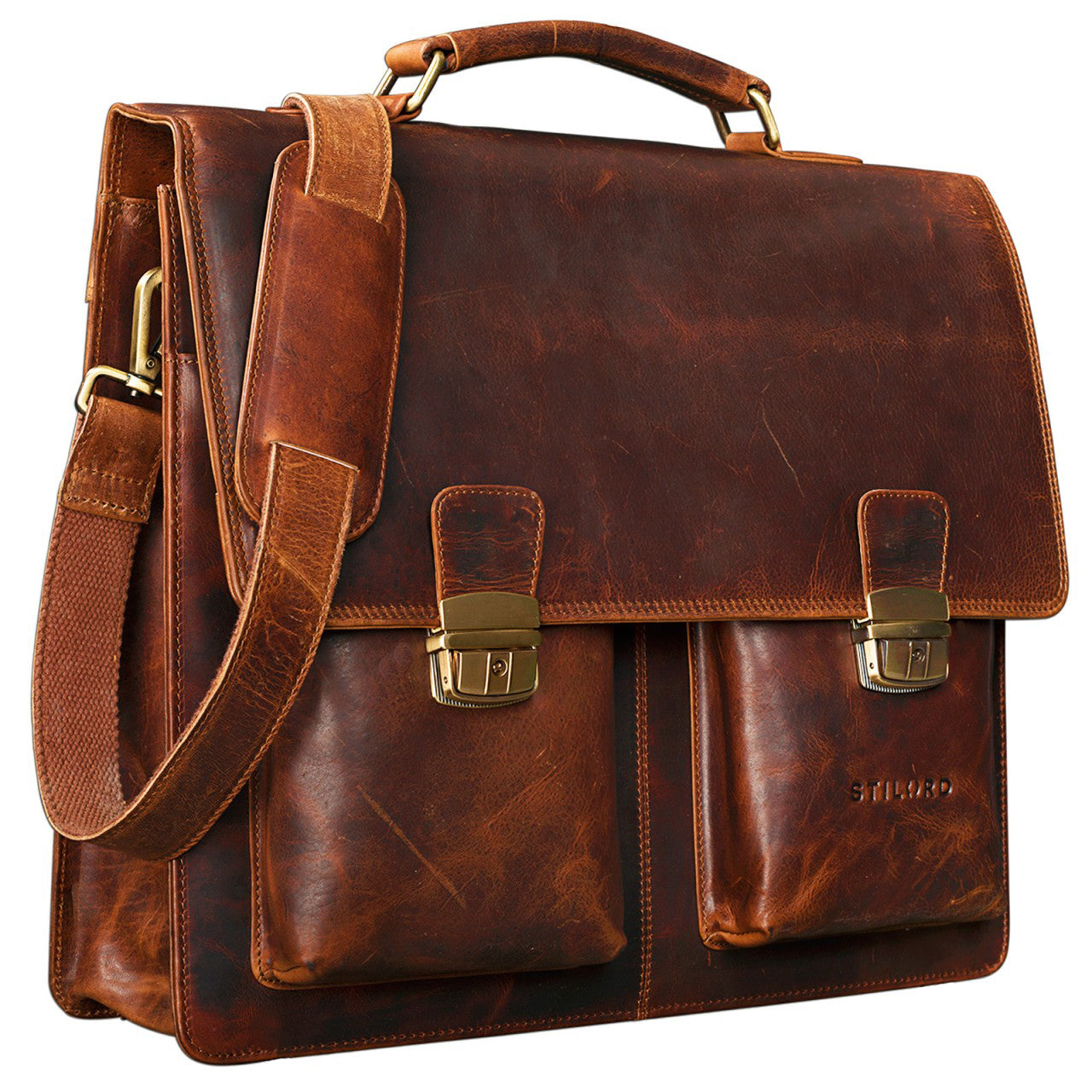 Vintage Ledertasche braun