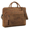 braune Aktentasche Damen Leder