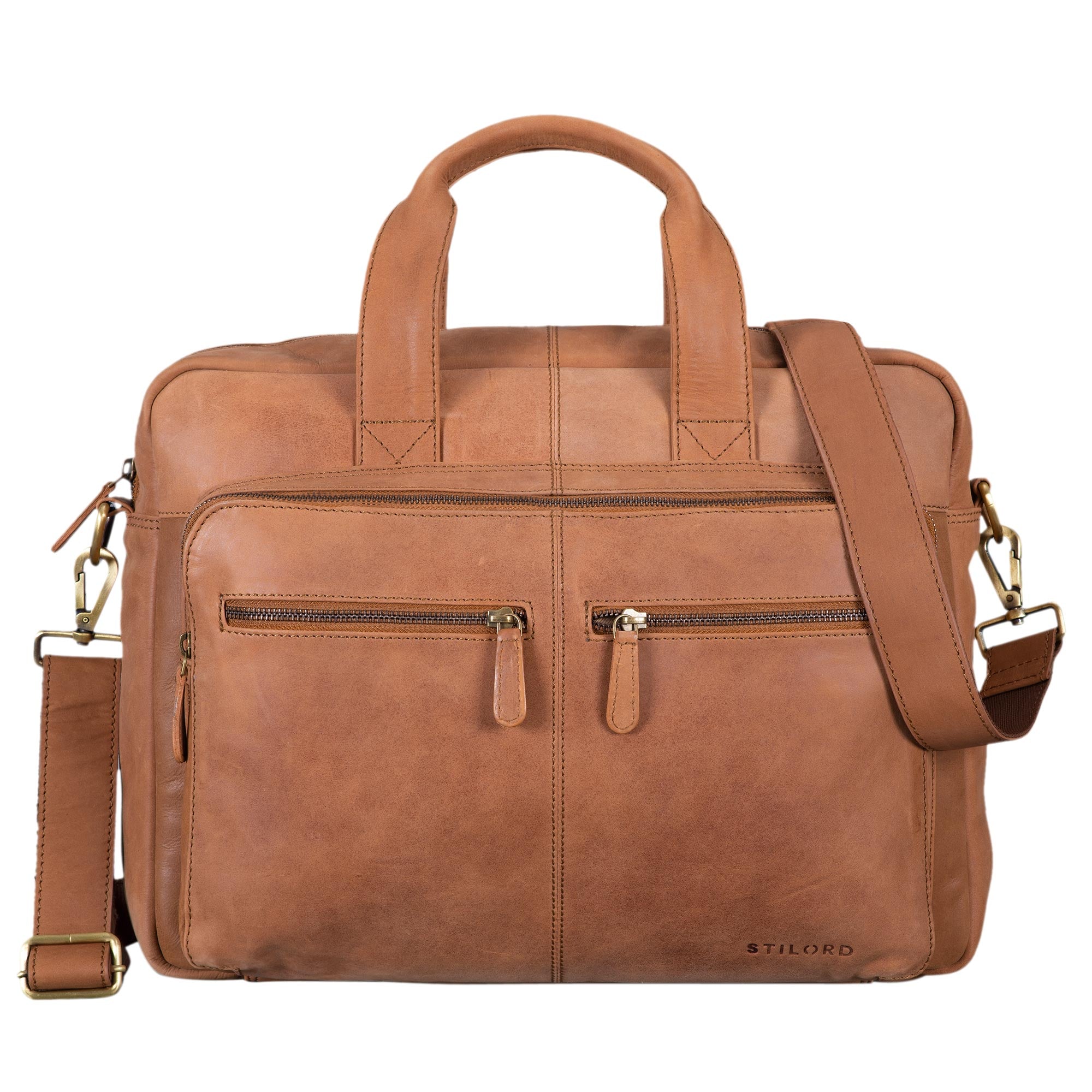Business Ledertasche 15.6 Zoll Notebook Vintage braun