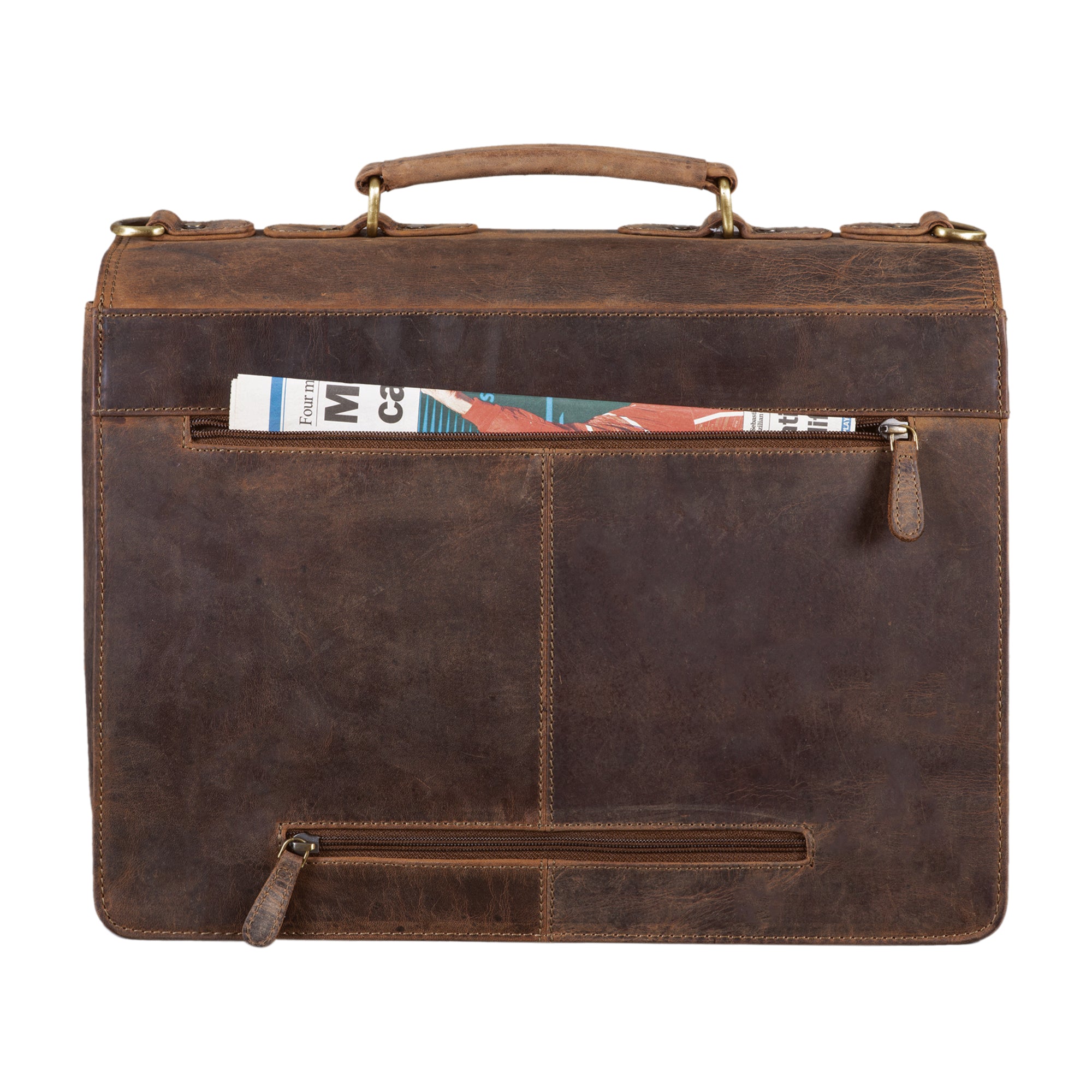 Klassische Bürotasche braun