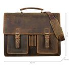 Klassische Aktentasche Vintage echtes Leder