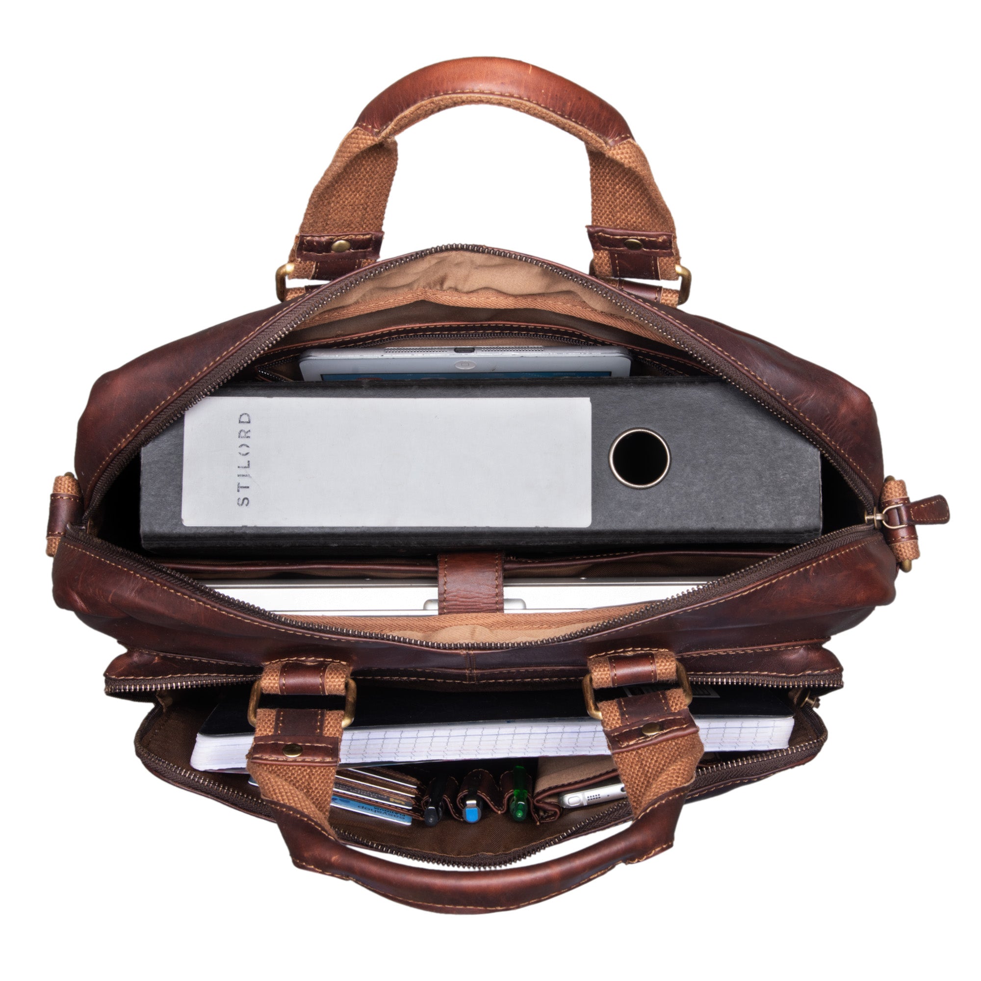 Laptoptasche Leder 15,6 Zoll Aktentasche