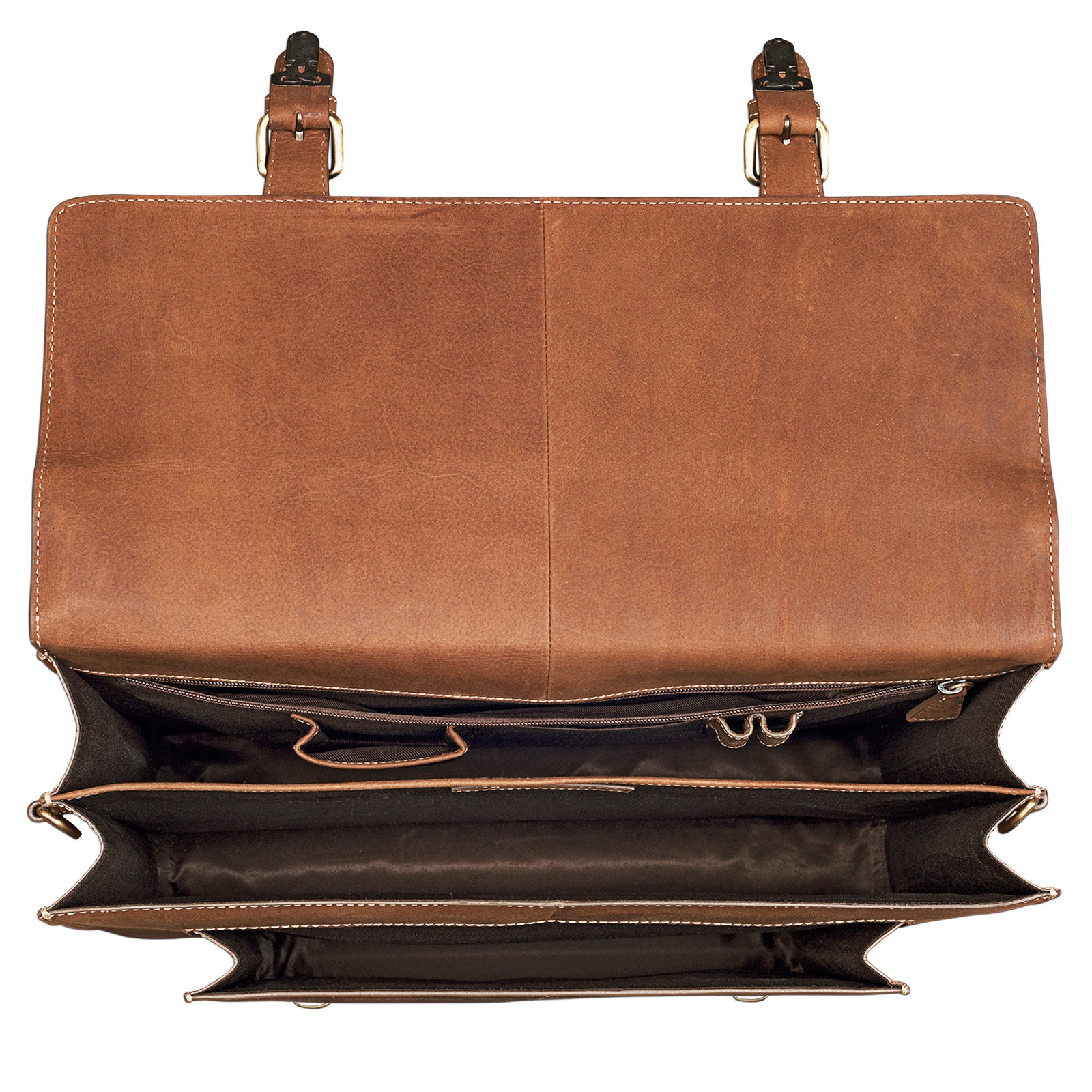 Braune Leder Aktentasche