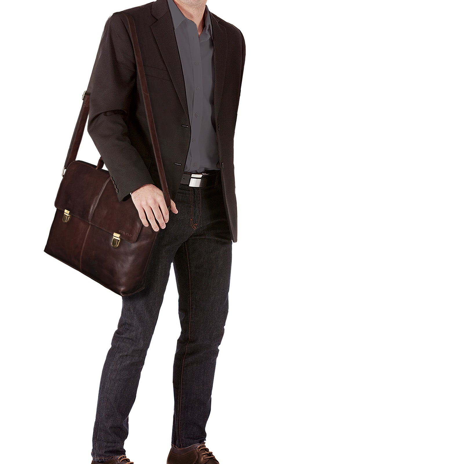 Bürotasche Vintage Leder