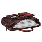 Vintage-Aktentasche Leder XL