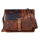 Leder Aktentasche Vintage klein