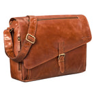 Große Ledertasche Herren Vintage Leder braun