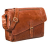 B-Stock "Merlin" Vintage Leather Shoulder Bag Women Men
