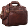 "Excelsior" XXL Real Leather Briefcase for Men 17+ Inch Laptop