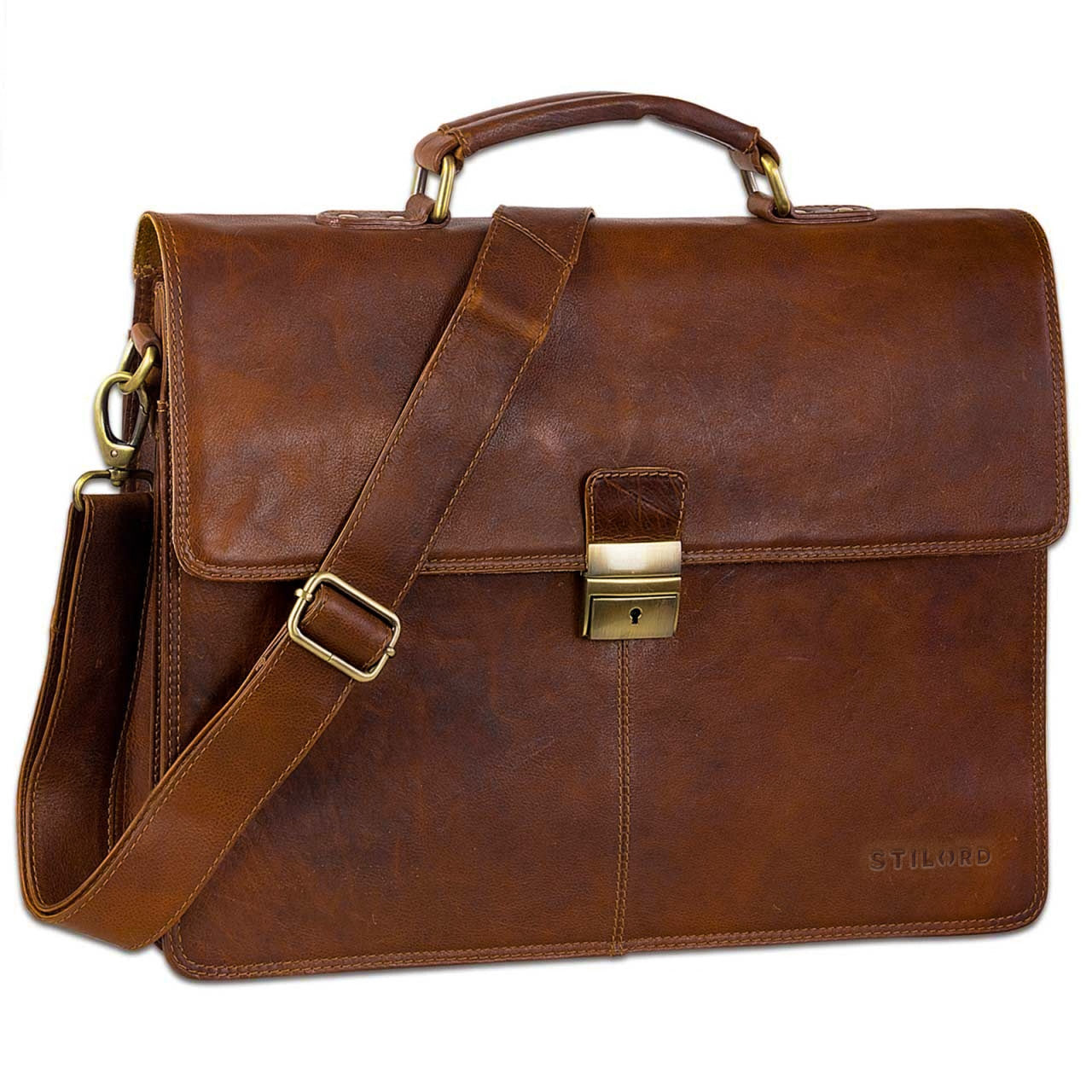 Leder Aktentasche Retro