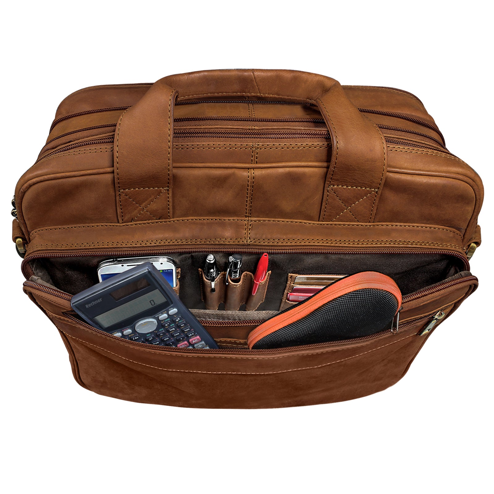 Aktentasche Leder braun