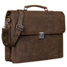 "Johann" Classic Leather Briefcase with 15.6 inches