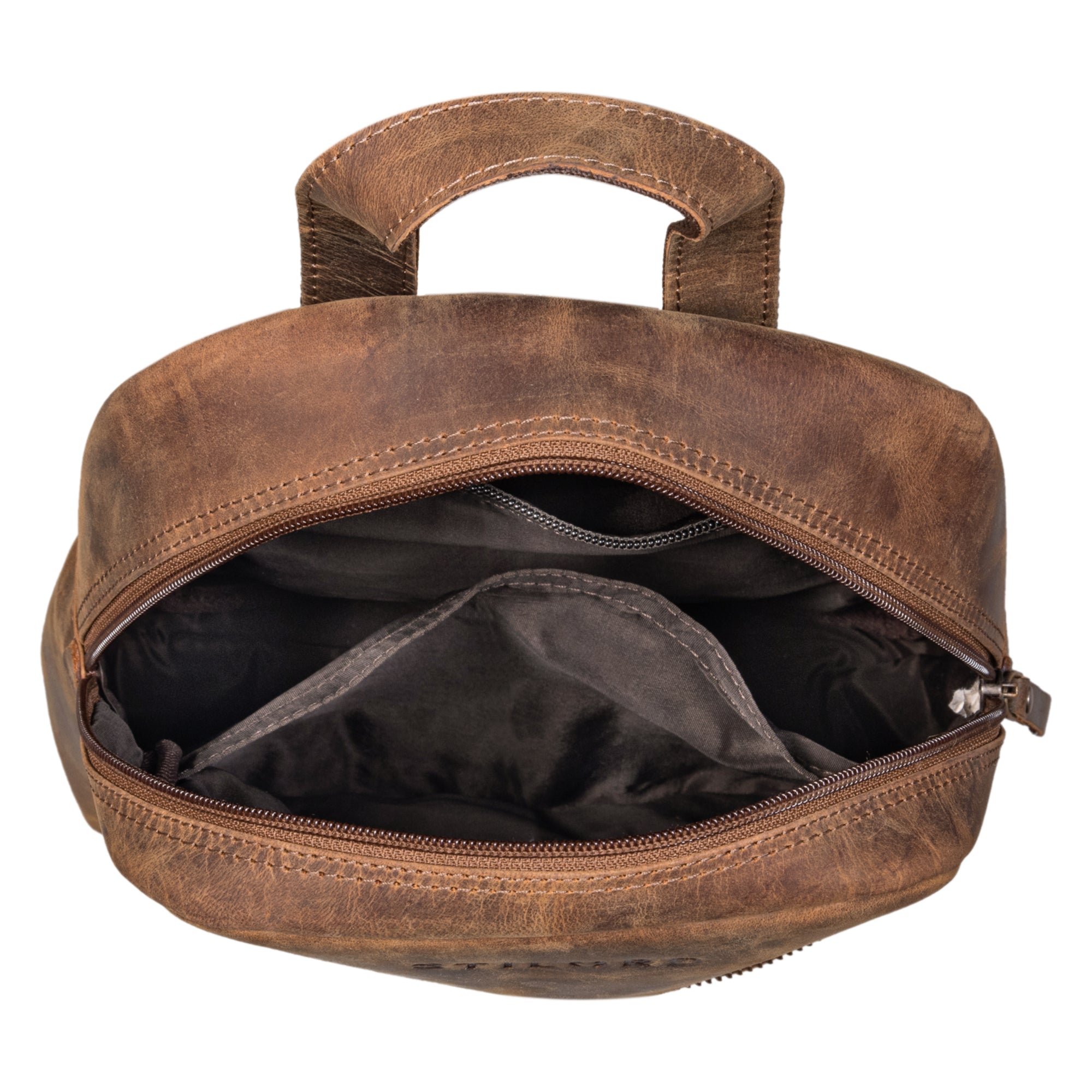 damenrucksack leder braun