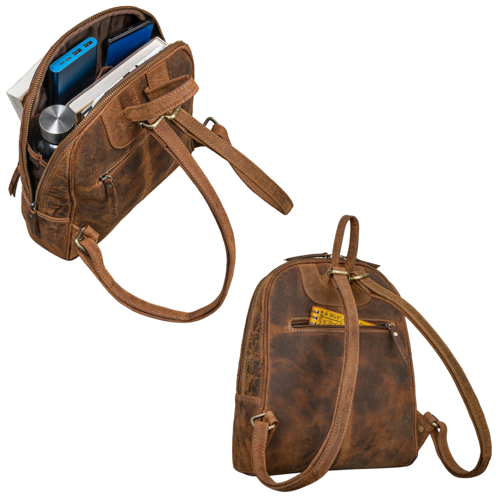 Damen Rucksack Wildleder