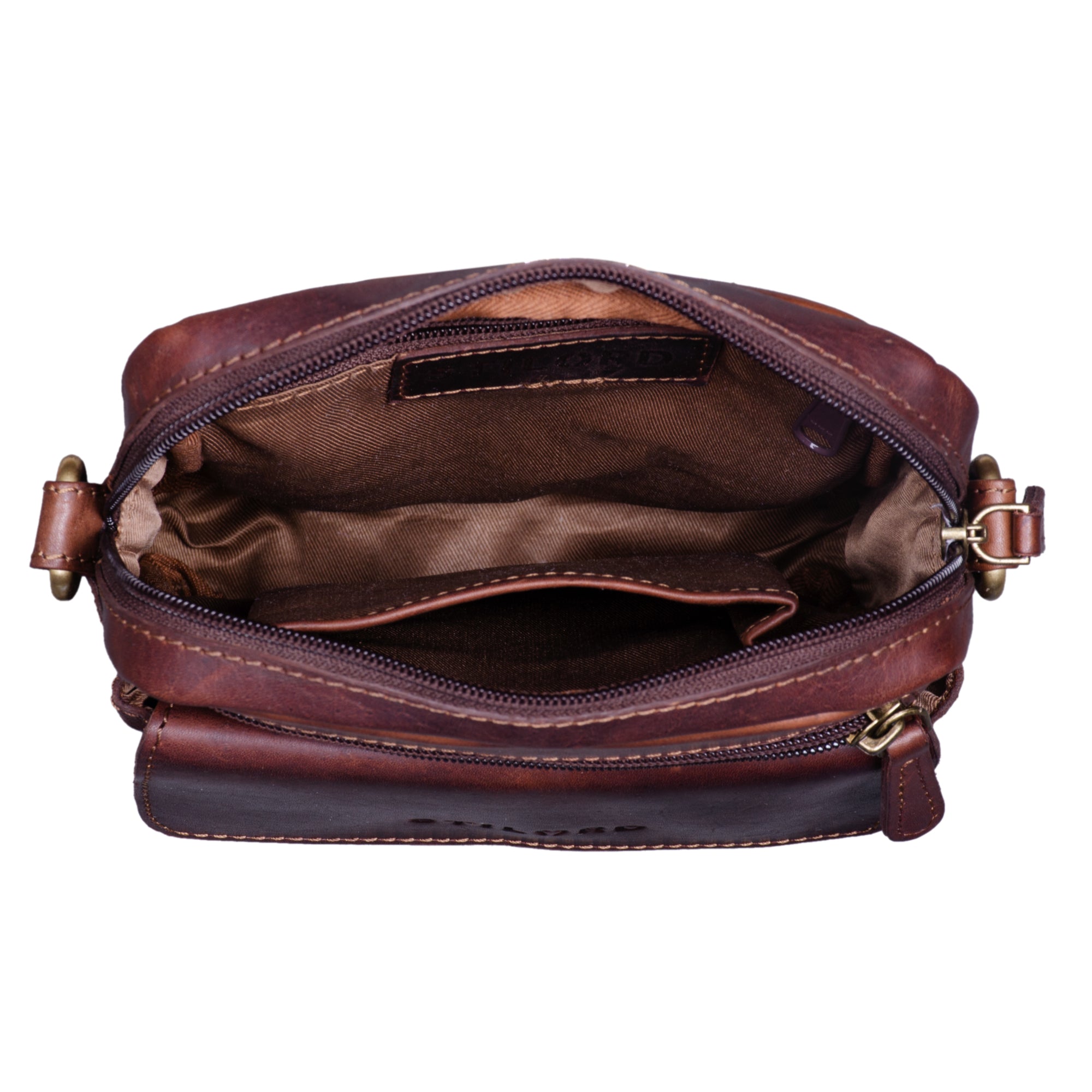 Leder Herren Handtasche Vintage klein