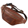 Gürteltasche braunes Leder