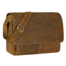 "Como" Vintage Leather Messenger Bag for Men