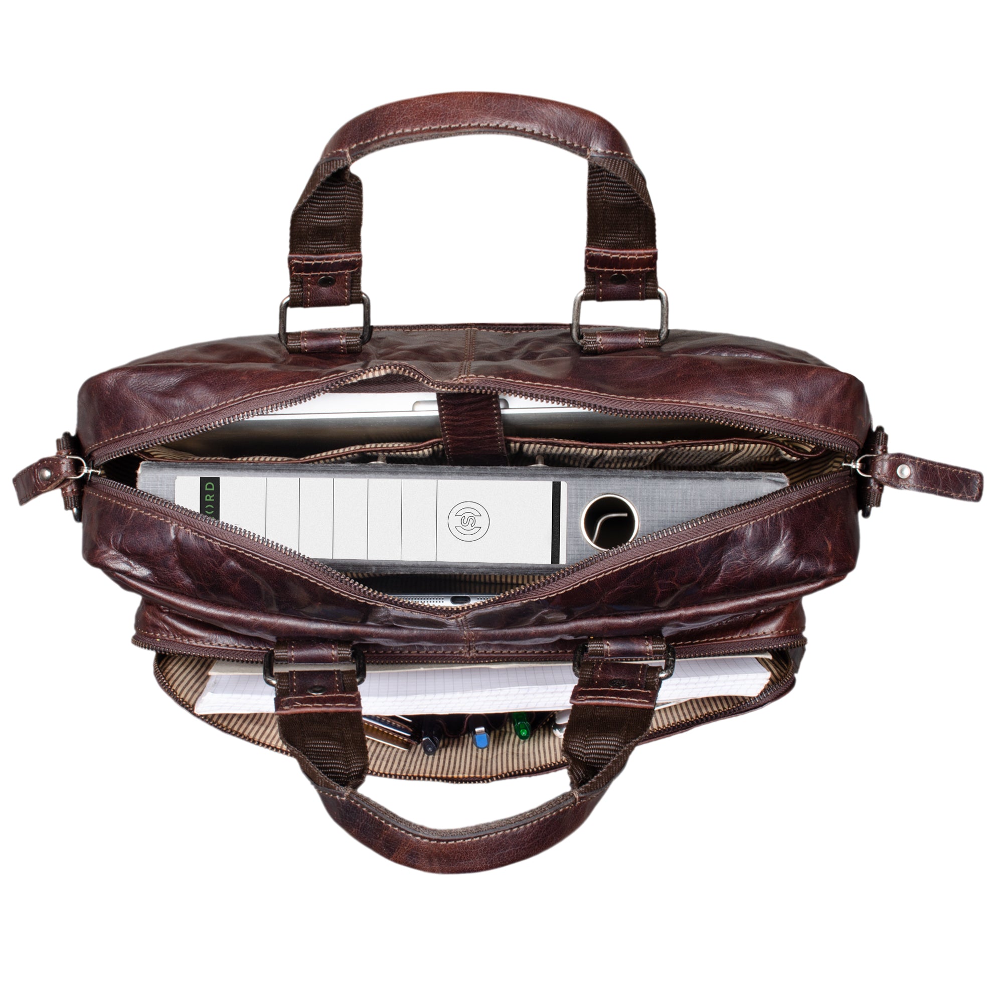 Leder Aktentasche XL Vintage