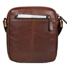 Schultertasche Leder dunkel braun