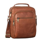 Leder Umhängetasche Herren braun klein Handtasche leder