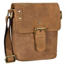"Alessio" Leather Messenger Bag Men Small