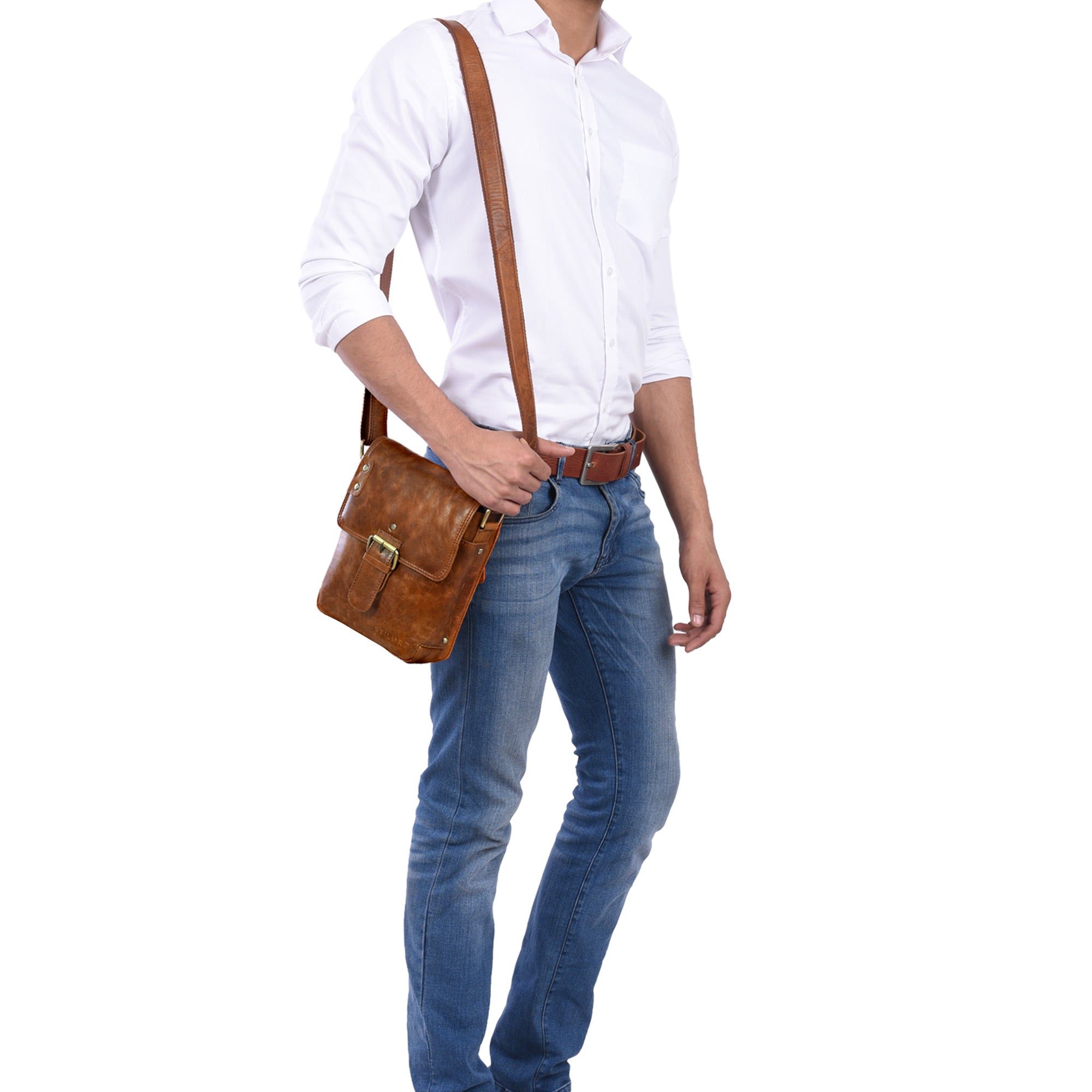 Vintage Messenger Bag braun