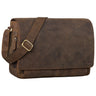 "Tom" Vintage Leather Messenger Bag for 15 Inch Laptop