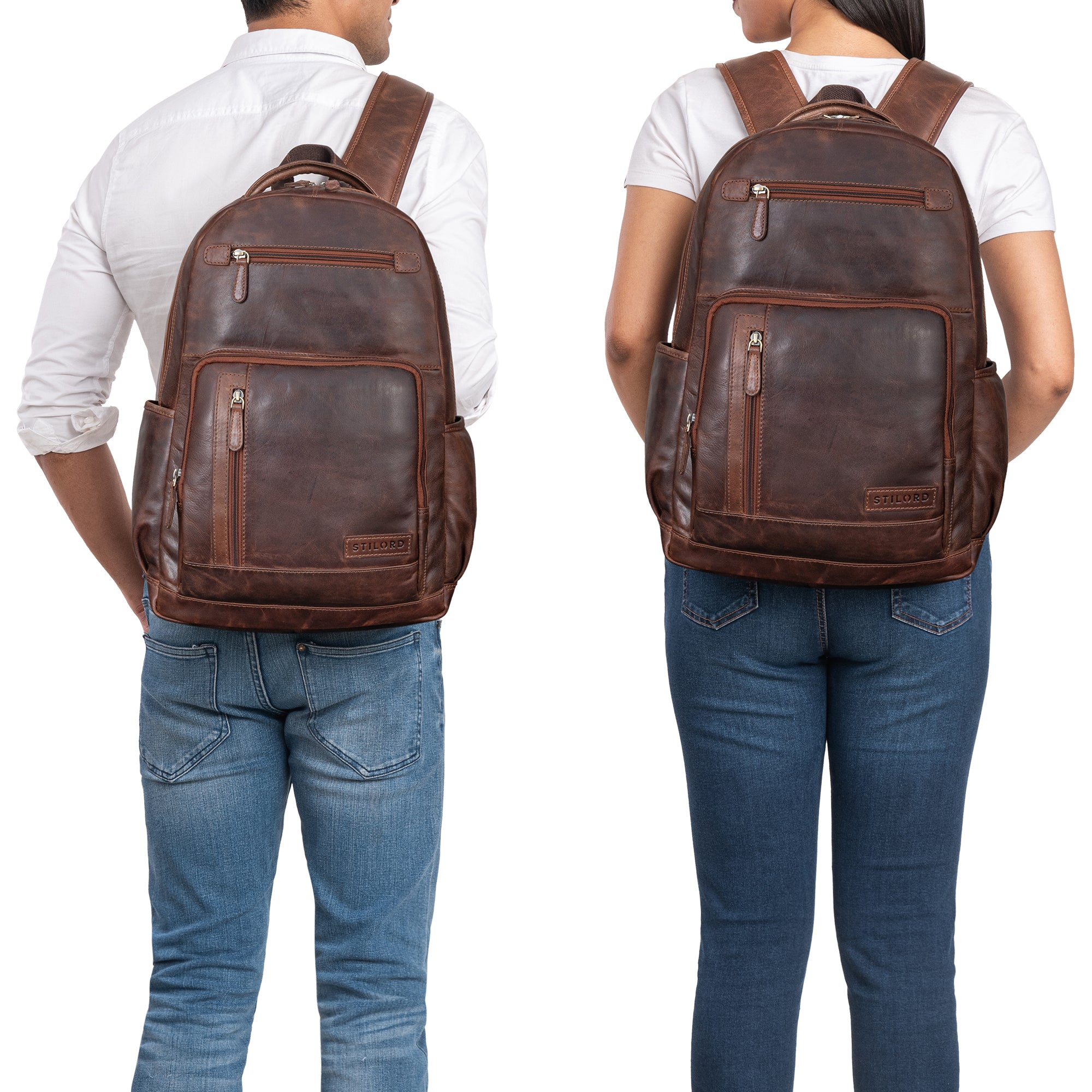 Lehretasche Retro Daypack braun