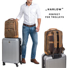 Vintage Lederrucksack Herren