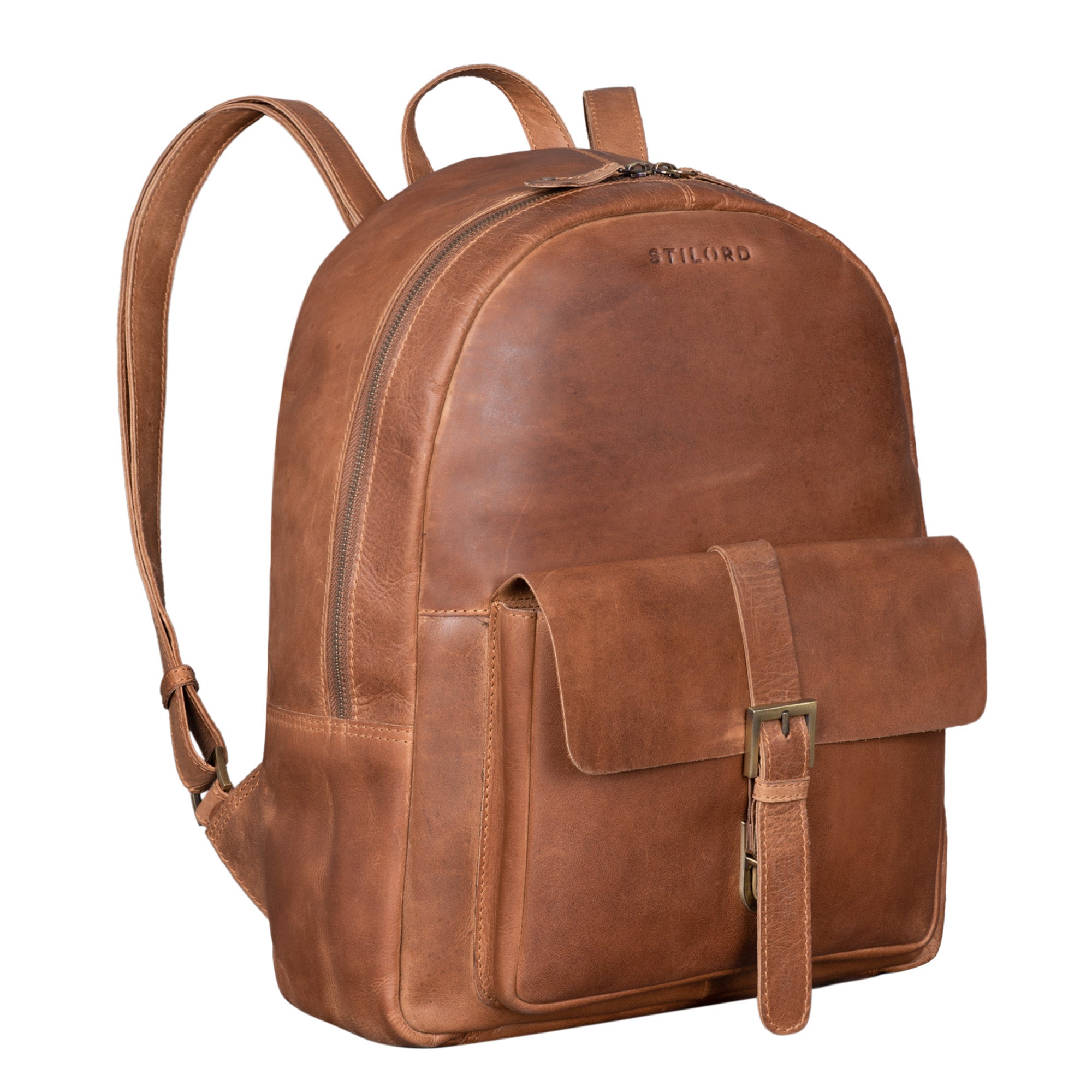Vintage Rucksack Groß Seitenansicht