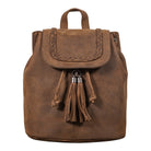 Vintage rucksack damen leder braun