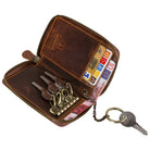 Geld Etui für Herren Leder braun