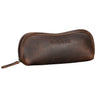 "Glasgow" Glasses Case Leather Zipper